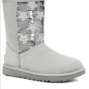 New grey violet sequin Uggs
